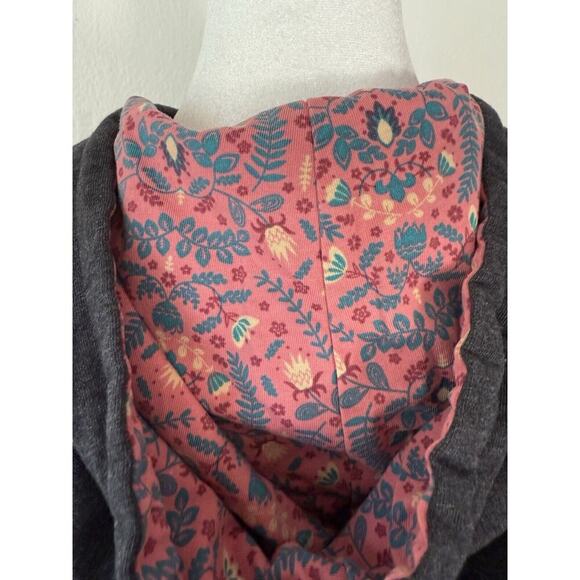 Matilda Jane Wise And Wonderful Hoodie Jacket Tiered Ruffled Dark Gray Size M - Picture 7 of 9